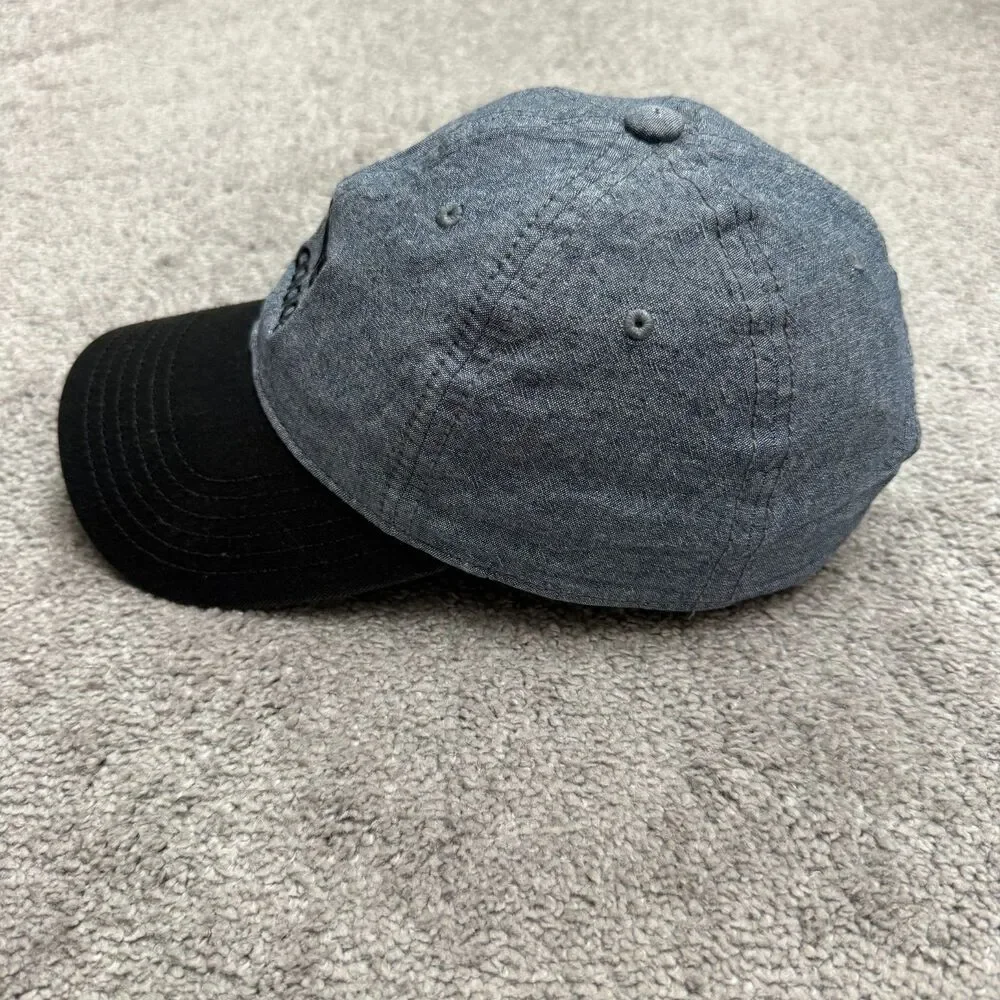 Adidas Originals Trefoil Chambray Adjustable Hat Cap Mens OSFA Blue Black Cotton